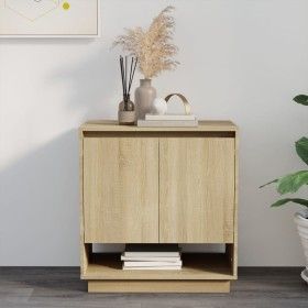 Aparador de madera contrachapada roble Sonoma 70x41x75 cm de vidaXL, Aparadores - Ref: Foro24-809542, Precio: 72,37 €, Descue...