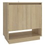 Aparador de madera contrachapada roble Sonoma 70x41x75 cm de vidaXL, Aparadores - Ref: Foro24-809542, Precio: 72,37 €, Descue...