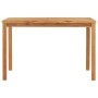 Conjunto de comedor de jardín de 5 piezas, 120 x 70 cm, madera maciza de teca en Conjuntos de jardín | Comprar online en Foru.es