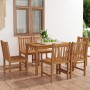 Conjunto de comedor de jardín de 7 piezas, 120 x 70 cm, madera maciza de teca en Conjuntos de jardín | Comprar online en Foru.es