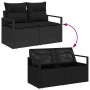 Conjunto de sofá de jardín con cojín con almohada 14 pcs Negro en Sofás de exterior | Comprar online en Foru.es