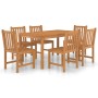Conjunto de comedor de jardín de 7 piezas, 150 x 90 cm, madera maciza de teca en Conjuntos de jardín | Comprar online en Foru.es