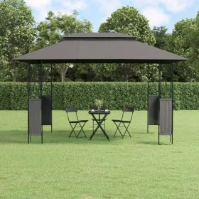 Cenador con tejado acero gris antracita 400x300x270 cm de vidaXL, Carpas y cenadores - Ref: Foro24-360142, Precio: 243,10 €, ...