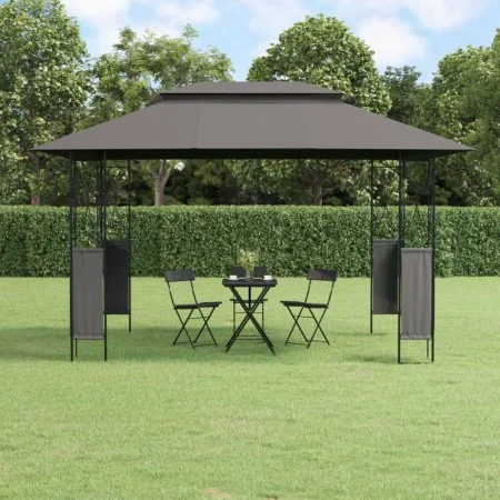 Cenador con tejado acero gris antracita 400x300x270 cm de vidaXL, Carpas y cenadores - Ref: Foro24-360142, Precio: 243,10 €, ...