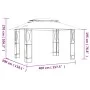 Cenador con tejado acero gris antracita 400x300x270 cm de vidaXL, Carpas y cenadores - Ref: Foro24-360142, Precio: 243,10 €, ...