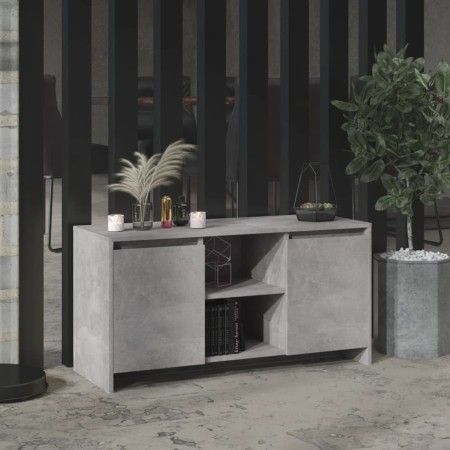 Mueble de TV madera contrachapada gris hormigón 102x37,5x52,5cm de vidaXL, Muebles TV - Ref: Foro24-809795, Precio: 68,68 €, ...