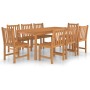 Conjunto de comedor de jardín de 9 piezas, 180 x 90 cm, madera maciza de teca en Conjuntos de jardín | Comprar online en Foru.es