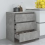Aparador de madera contrachapada gris hormigón 70x41x75 cm de vidaXL, Aparadores - Ref: Foro24-809750, Precio: 80,96 €, Descu...