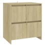 Aparador de madera contrachapada roble Sonoma 70x41x75 cm de vidaXL, Aparadores - Ref: Foro24-809767, Precio: 83,70 €, Descue...