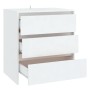 Aparador de madera contrachapada blanco 70x41x75 cm de vidaXL, Aparadores - Ref: Foro24-809746, Precio: 81,45 €, Descuento: %