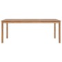 Conjunto de comedor de jardín de 9 piezas, 200 x 100 cm, madera maciza de teca en Conjuntos de jardín | Comprar online en Foru.e