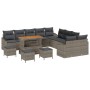 Conjunto de sofá de jardín 13 pcs Gris Claro y Gris Oscuro en Sofás de exterior | Comprar online en Foru.es