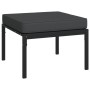 Juego de muebles de jardín 7 piezas acero con cojines gris de vidaXL, Conjuntos de jardín - Ref: Foro24-3187947, Precio: 614,...