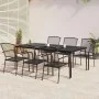 Juego de comedor de jardín 7 piezas acero gris antracita de vidaXL, Conjuntos de jardín - Ref: Foro24-3187973, Precio: 475,84...
