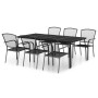Juego de comedor de jardín 7 piezas acero gris antracita de vidaXL, Conjuntos de jardín - Ref: Foro24-3187973, Precio: 505,15...
