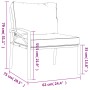Juego de muebles de jardín 7 piezas acero con cojines gris de vidaXL, Conjuntos de jardín - Ref: Foro24-3187949, Precio: 581,...