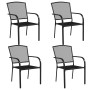 Juego de comedor de jardín 5 piezas acero gris antracita de vidaXL, Conjuntos de jardín - Ref: Foro24-3187972, Precio: 325,20...