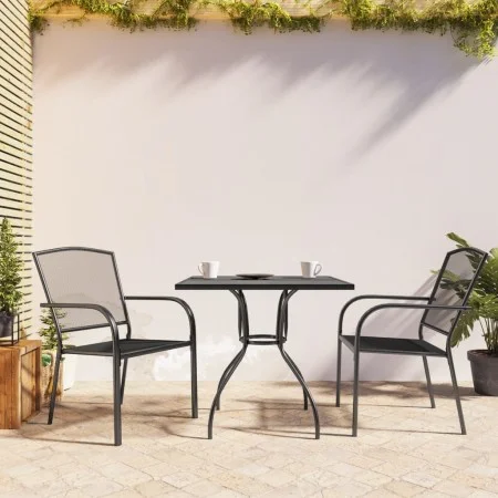 Juego de comedor de jardín 3 piezas acero gris antracita de vidaXL, Conjuntos de jardín - Ref: Foro24-3187965, Precio: 204,97...