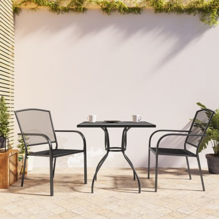 Juego de comedor de jardín 3 piezas acero gris antracita de vidaXL, Conjuntos de jardín - Ref: Foro24-3187965, Precio: 215,65...