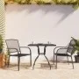 Juego de comedor de jardín 3 piezas acero gris antracita de vidaXL, Conjuntos de jardín - Ref: Foro24-3187965, Precio: 204,97...