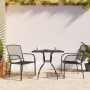 Juego de comedor de jardín 3 piezas acero gris antracita de vidaXL, Conjuntos de jardín - Ref: Foro24-3187965, Precio: 215,65...