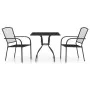 Juego de comedor de jardín 3 piezas acero gris antracita de vidaXL, Conjuntos de jardín - Ref: Foro24-3187965, Precio: 204,97...
