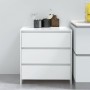 Aparador de madera contrachapada blanco brillante 70x41x75 cm de vidaXL, Aparadores - Ref: Foro24-809752, Precio: 85,81 €, De...