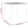 Juego de comedor de jardín 5 piezas acero gris antracita de vidaXL, Conjuntos de jardín - Ref: Foro24-3187988, Precio: 279,12...
