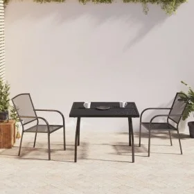 Juego de comedor de jardín 3 piezas acero gris antracita de vidaXL, Conjuntos de jardín - Ref: Foro24-3187967, Precio: 211,05...