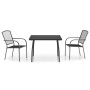 Juego de comedor de jardín 3 piezas acero gris antracita de vidaXL, Conjuntos de jardín - Ref: Foro24-3187967, Precio: 214,05...