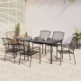 Juego de comedor de jardín 7 piezas acero gris antracita de vidaXL, Conjuntos de jardín - Ref: Foro24-3187971, Precio: 439,53...