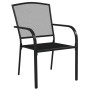 Juego de comedor de jardín 7 piezas acero gris antracita de vidaXL, Conjuntos de jardín - Ref: Foro24-3187971, Precio: 439,53...