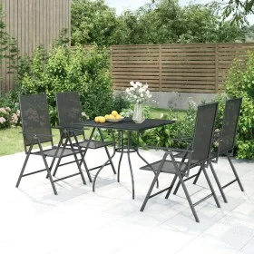 Juego de comedor de jardín 5 piezas acero gris antracita de vidaXL, Conjuntos de jardín - Ref: Foro24-3187976, Precio: 287,35...