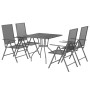 Juego de comedor de jardín 5 piezas acero gris antracita de vidaXL, Conjuntos de jardín - Ref: Foro24-3187976, Precio: 296,26...
