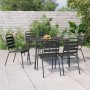 Juego de comedor de jardín 7 piezas acero gris antracita de vidaXL, Conjuntos de jardín - Ref: Foro24-3187990, Precio: 418,47...
