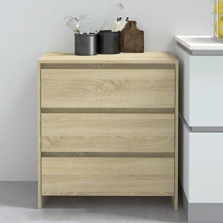 Aparador de madera contrachapada roble Sonoma 70x41x75 cm de vidaXL, Aparadores - Ref: Foro24-809749, Precio: 85,31 €, Descue...