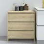 Aparador de madera contrachapada roble Sonoma 70x41x75 cm de vidaXL, Aparadores - Ref: Foro24-809749, Precio: 85,31 €, Descue...