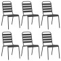 Juego de comedor de jardín 7 piezas acero gris antracita de vidaXL, Conjuntos de jardín - Ref: Foro24-3187990, Precio: 418,47...