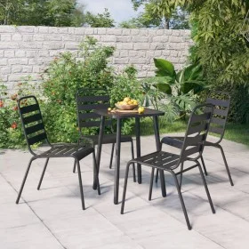 Juego de comedor de jardín 5 piezas acero gris antracita de vidaXL, Conjuntos de jardín - Ref: Foro24-3187986, Precio: 244,75...