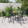 Juego de comedor de jardín 5 piezas acero gris antracita de vidaXL, Conjuntos de jardín - Ref: Foro24-3187986, Precio: 248,17...