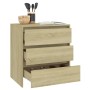 Aparador de madera contrachapada roble Sonoma 70x41x75 cm de vidaXL, Aparadores - Ref: Foro24-809749, Precio: 85,31 €, Descue...