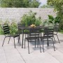 Juego de comedor de jardín 7 piezas acero gris antracita de vidaXL, Conjuntos de jardín - Ref: Foro24-3187992, Precio: 444,65...