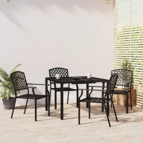 Juego de comedor de jardín 5 piezas acero gris antracita de vidaXL, Conjuntos de jardín - Ref: Foro24-3188002, Precio: 452,36...