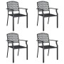 Juego de comedor de jardín 5 piezas acero gris antracita de vidaXL, Conjuntos de jardín - Ref: Foro24-3188002, Precio: 452,36...