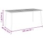 Juego de comedor de jardín 7 piezas acero gris antracita de vidaXL, Conjuntos de jardín - Ref: Foro24-3187993, Precio: 460,16...