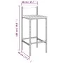 Taburetes altos 2 uds madera de acacia y ratán sintético gris de vidaXL, Taburetes de cocina - Ref: Foro24-362607, Precio: 92...