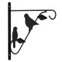 Soportes para cestas colgantes con maceteros 4 uds acero negro de vidaXL, Enrejados y soportes para plantas - Ref: Foro24-318...