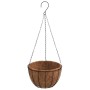 Soportes para cestas colgantes con maceteros 4 uds acero negro de vidaXL, Enrejados y soportes para plantas - Ref: Foro24-318...