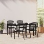 Juego de comedor de jardín 5 piezas acero gris antracita de vidaXL, Conjuntos de jardín - Ref: Foro24-3188004, Precio: 463,97...