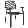Juego de comedor de jardín 5 piezas acero gris antracita de vidaXL, Conjuntos de jardín - Ref: Foro24-3188004, Precio: 463,97...